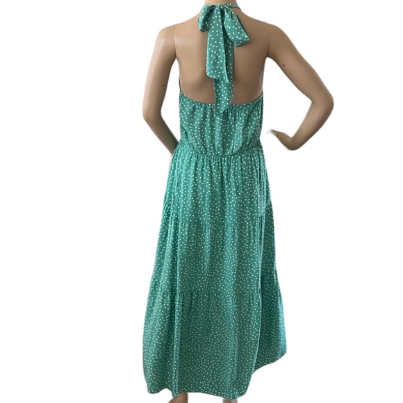 PRETTYGARDEN Halter Neck Sleeveless Long Maxi Dress - Picture 3 of 4